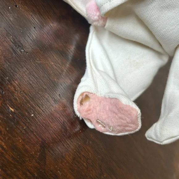 Vintage Antique Baby Doll in White and Pink Outfit - Picture 2 of 6